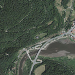 Die Lage von Waldfrieden im Orthofoto