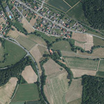 Die Lage von Obermühle im Orthofoto