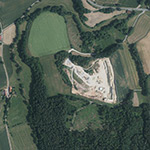 Die Lage von Hilmersen im Orthofoto