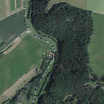 Die Lage von Rickusmühle im Orthofoto