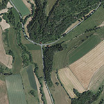 Die Lage von Opperbach im Orthofoto