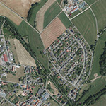 Die Lage von Schiebenscheid im Orthofoto