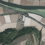 Die Lage von Lückertshof im Orthofoto