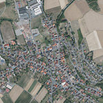 Die Lage von Frankershausen (Burg) im Orthofoto