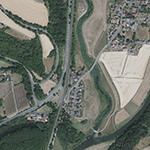 Die Lage von Heiligenstein im Orthofoto