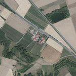 Die Lage von Strahlshausen im Orthofoto