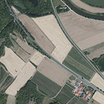 Die Lage von Stralshausen im Orthofoto
