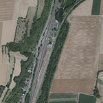 Die Lage von Bahnhof Eschwege-West im Orthofoto