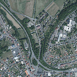 Die Lage von Vortriden im Orthofoto