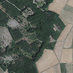 Die Lage von Deinebach im Orthofoto