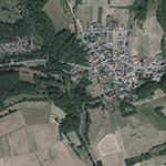 Die Lage von Untermühle im Orthofoto
