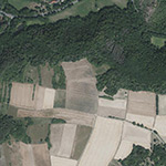 Die Lage von Bergwerksfeld im Orthofoto