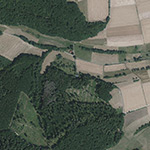 Die Lage von Lortzengrund im Orthofoto