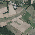 Die Lage von Napbach im Orthofoto