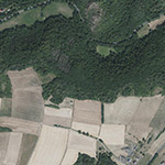 Die Lage von Kupferbergbau-Revier im Orthofoto