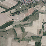 Die Lage von Katterbach im Orthofoto