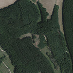 Die Lage von Rateshagen im Orthofoto