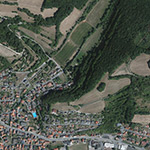 Die Lage von Wiebersbach im Orthofoto