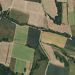 Die Lage von Hochhausen im Orthofoto