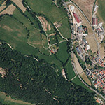 Die Lage von Untermühle im Orthofoto