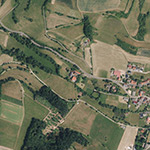 Die Lage von Obermühle im Orthofoto