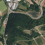 Die Lage von Kupferschieferbergwerk im Orthofoto