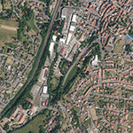 Die Lage von Aumühle im Orthofoto