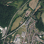 Die Lage von Steinmühle im Orthofoto