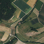 Die Lage von Riedmühle im Orthofoto