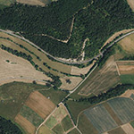 Die Lage von Brüncherode im Orthofoto