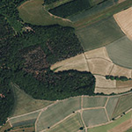 Die Lage von Hoppach im Orthofoto