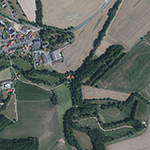 Die Lage von Untermühle im Orthofoto