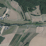 Die Lage von Bergkersa (Bergsode) im Orthofoto