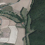 Die Lage von Untermühle im Orthofoto