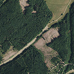 Die Lage von Glashütte im Orthofoto