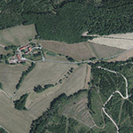 Die Lage von Vorderwolfstein im Orthofoto
