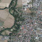 Die Lage von Mittelmühle im Orthofoto