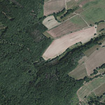 Die Lage von Goldbach im Orthofoto