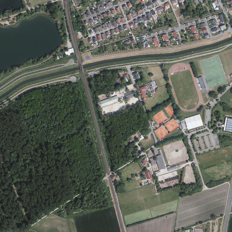 Die Lage von Pfaffenaue im Orthofoto