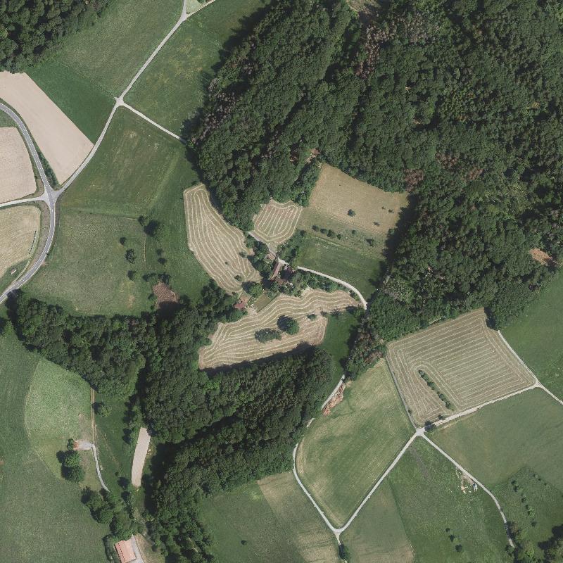 Die Lage von Seegerhof im Orthofoto