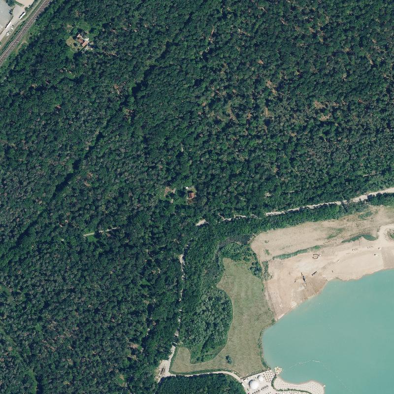 Die Lage von Flörsheimer Forsthaus im Orthofoto