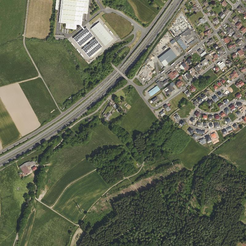 Die Lage von Fischborn im Orthofoto