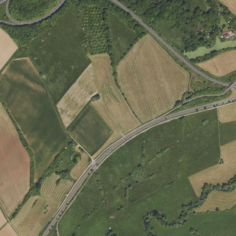 Die Lage von Sachsen im Orthofoto