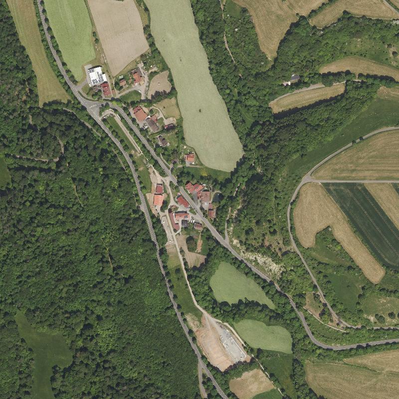 Die Lage von Schmidt-Mühle im Orthofoto