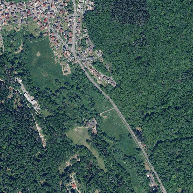 Die Lage von Haneberg im Orthofoto