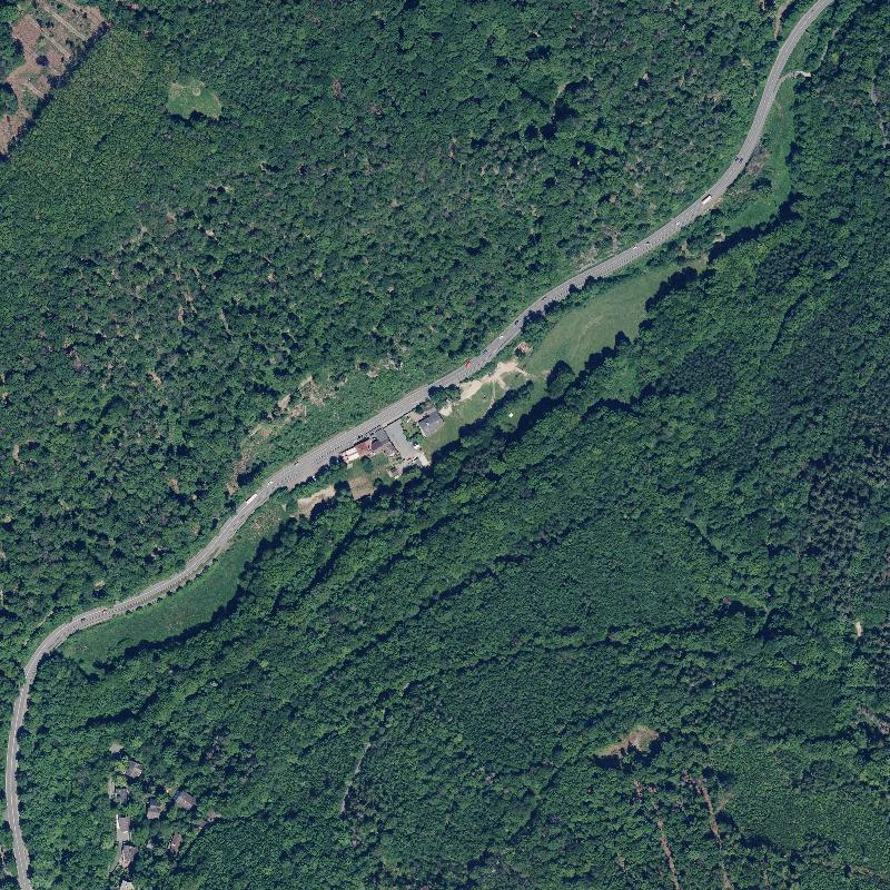 Die Lage von Fischbachtal im Orthofoto