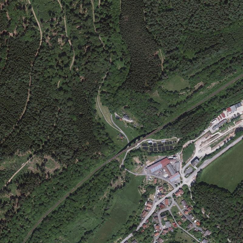 Die Lage von Windloch im Orthofoto