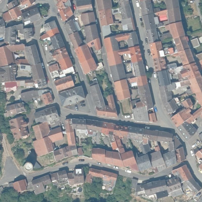 Die Lage von Walsdorf, Benediktinerinnenkloster im Orthofoto