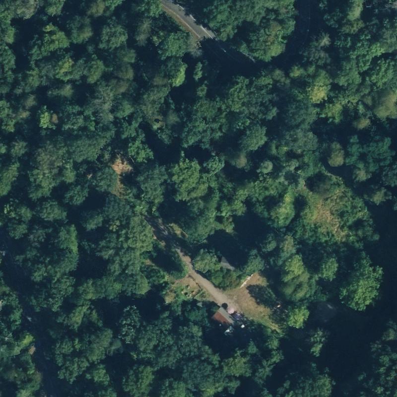 Die Lage von Schiffenberg, Kloster Zelle im Orthofoto