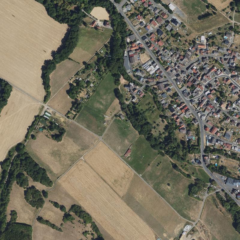 Die Lage von Neumühle im Orthofoto